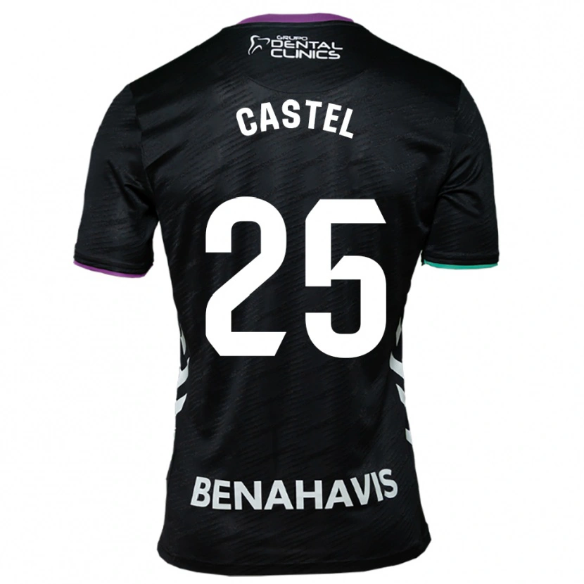 Danxen Herren Sergio Castel #25 Schwarz Lila Grün Auswärtstrikot Trikot 2025/26 T-Shirt Österreich