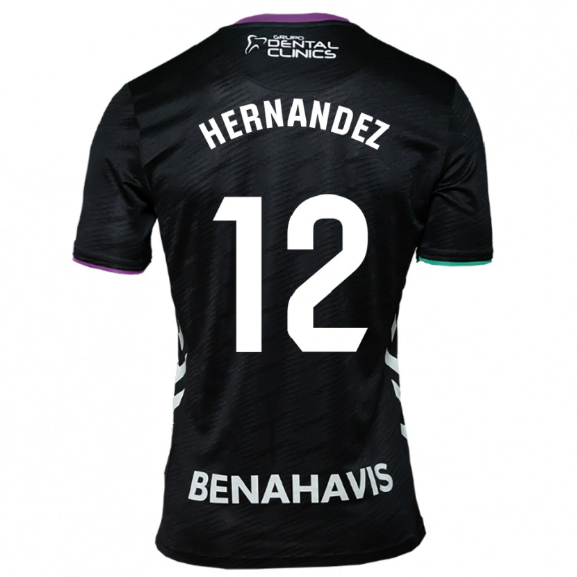 Danxen Herren Juanma Hernández #12 Schwarz Lila Grün Auswärtstrikot Trikot 2025/26 T-Shirt Österreich
