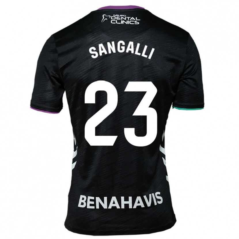Danxen Herren Luca Sangalli #23 Schwarz Lila Grün Auswärtstrikot Trikot 2025/26 T-Shirt Österreich