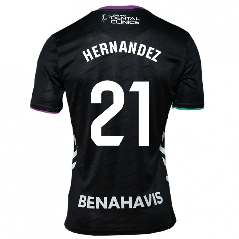 Danxen Herren Juan Hernández #21 Schwarz Lila Grün Auswärtstrikot Trikot 2025/26 T-Shirt Österreich