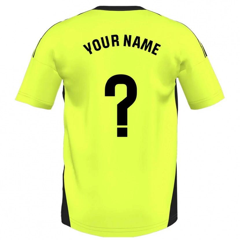 Danxen Herren Ihren Namen #0 Fluoreszierendes Gelb Auswärtstrikot Trikot 2025/26 T-Shirt Österreich