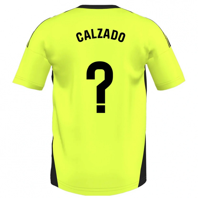 Danxen Herren Joaquín Calzado #0 Fluoreszierendes Gelb Auswärtstrikot Trikot 2025/26 T-Shirt Österreich
