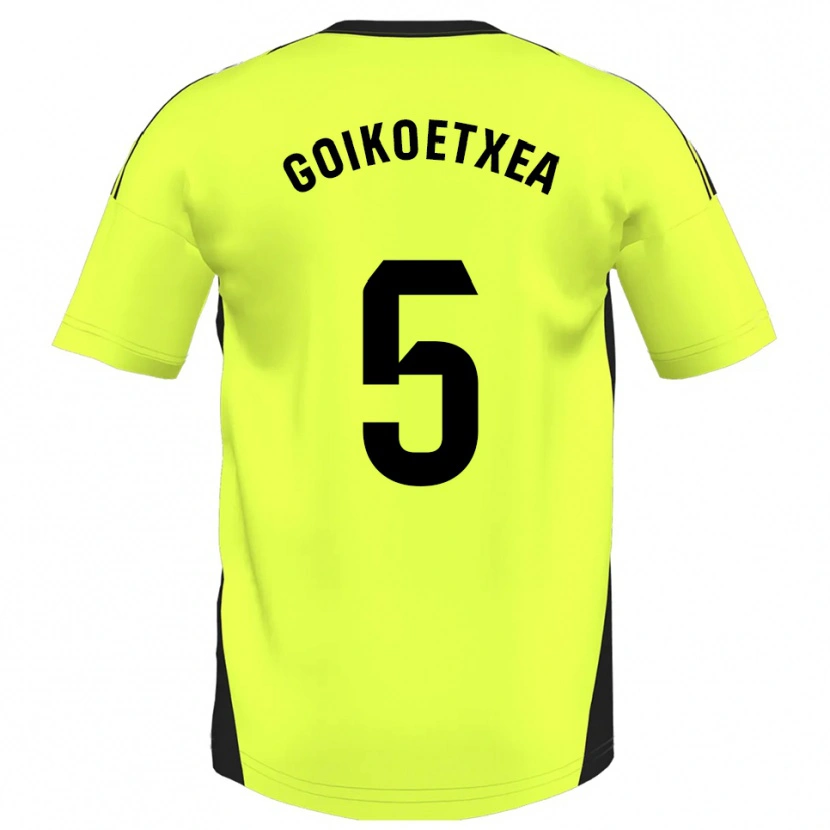 Danxen Herren Imanol Goikoetxea #5 Fluoreszierendes Gelb Auswärtstrikot Trikot 2025/26 T-Shirt Österreich