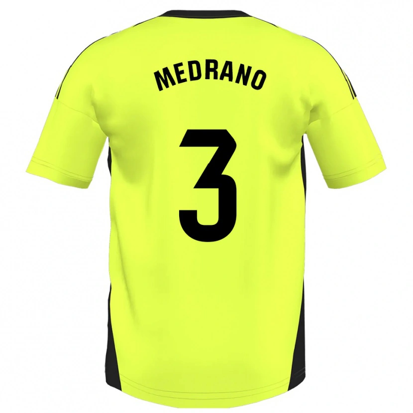 Danxen Herren Fernando Medrano #3 Fluoreszierendes Gelb Auswärtstrikot Trikot 2025/26 T-Shirt Österreich