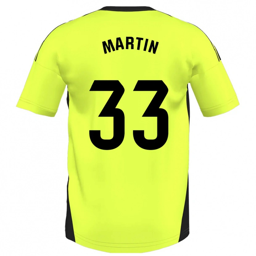 Danxen Herren Aarón Martin #33 Fluoreszierendes Gelb Auswärtstrikot Trikot 2025/26 T-Shirt Österreich