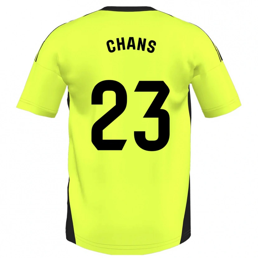 Danxen Herren Ángel Chans #23 Fluoreszierendes Gelb Auswärtstrikot Trikot 2025/26 T-Shirt Österreich