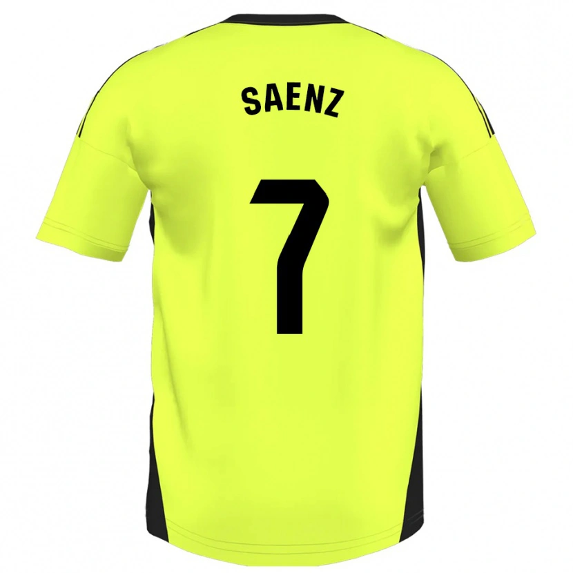 Danxen Herren Raúl Sáenz #7 Fluoreszierendes Gelb Auswärtstrikot Trikot 2025/26 T-Shirt Österreich