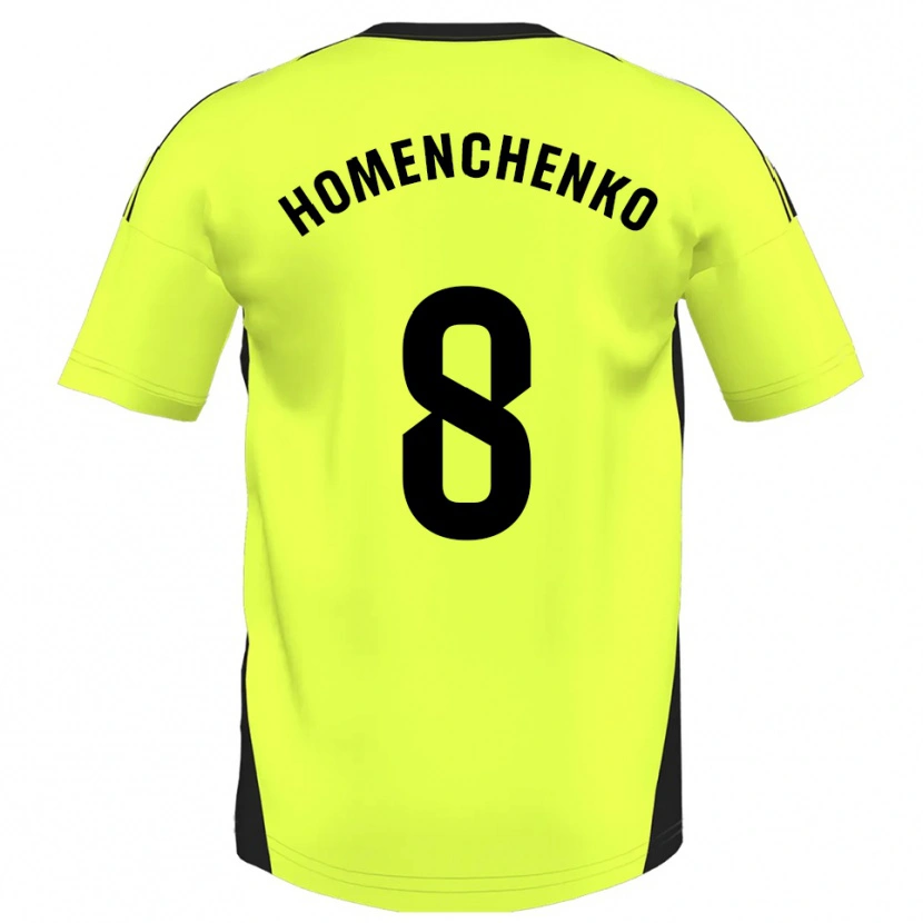 Danxen Herren Santiago Homenchenko #8 Fluoreszierendes Gelb Auswärtstrikot Trikot 2025/26 T-Shirt Österreich