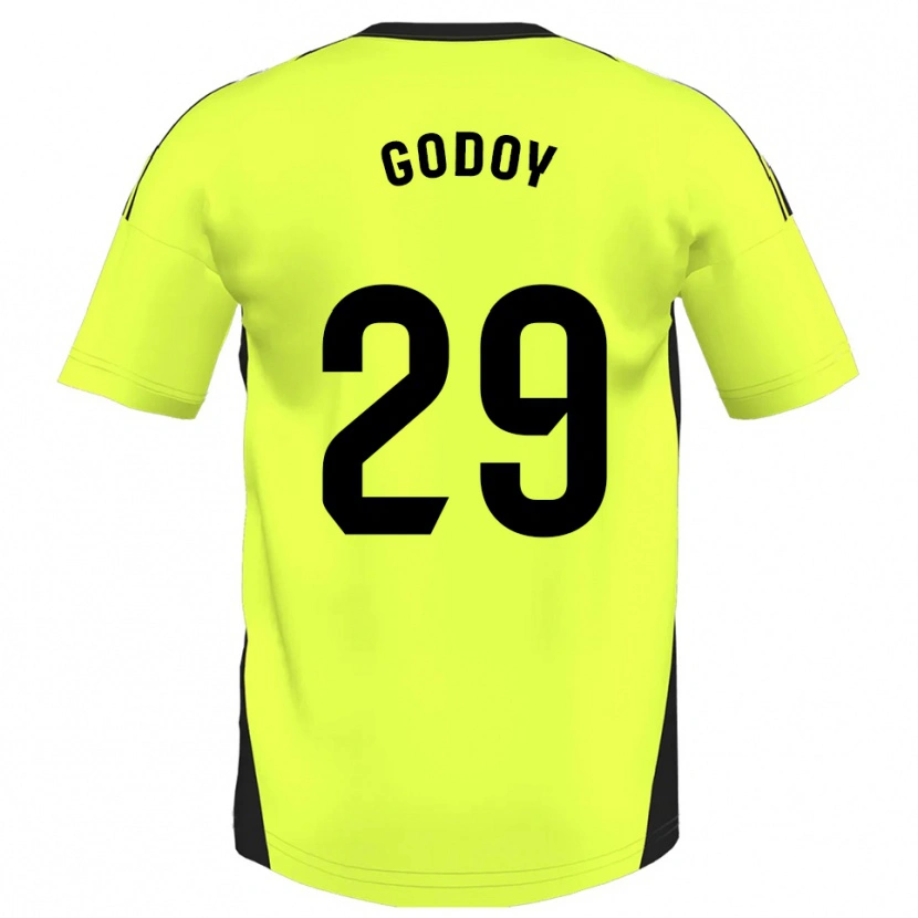 Danxen Herren Alan Godoy #29 Fluoreszierendes Gelb Auswärtstrikot Trikot 2025/26 T-Shirt Österreich