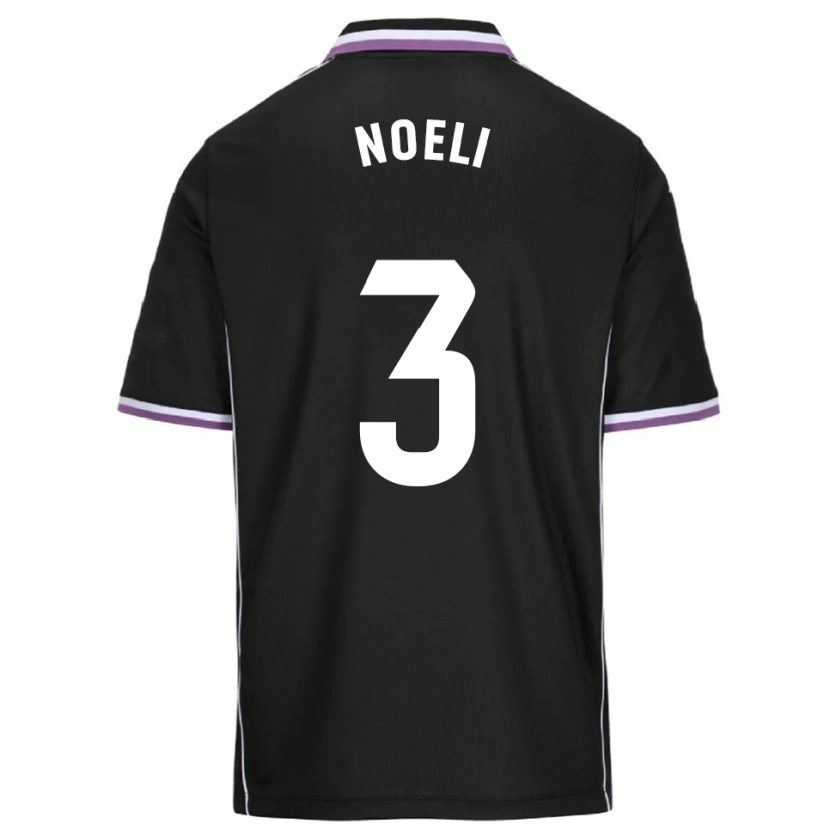 Danxen Herren Noelia Díez González #3 Lila Schwarz Auswärtstrikot Trikot 2025/26 T-Shirt Österreich