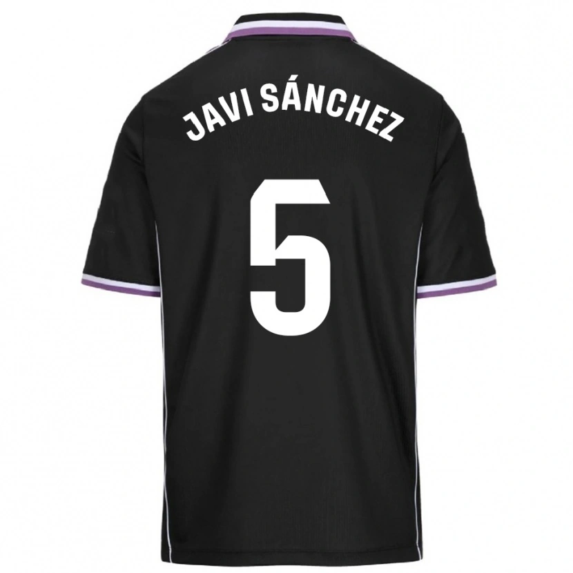 Danxen Herren Javi Sánchez #5 Lila Schwarz Auswärtstrikot Trikot 2025/26 T-Shirt Österreich