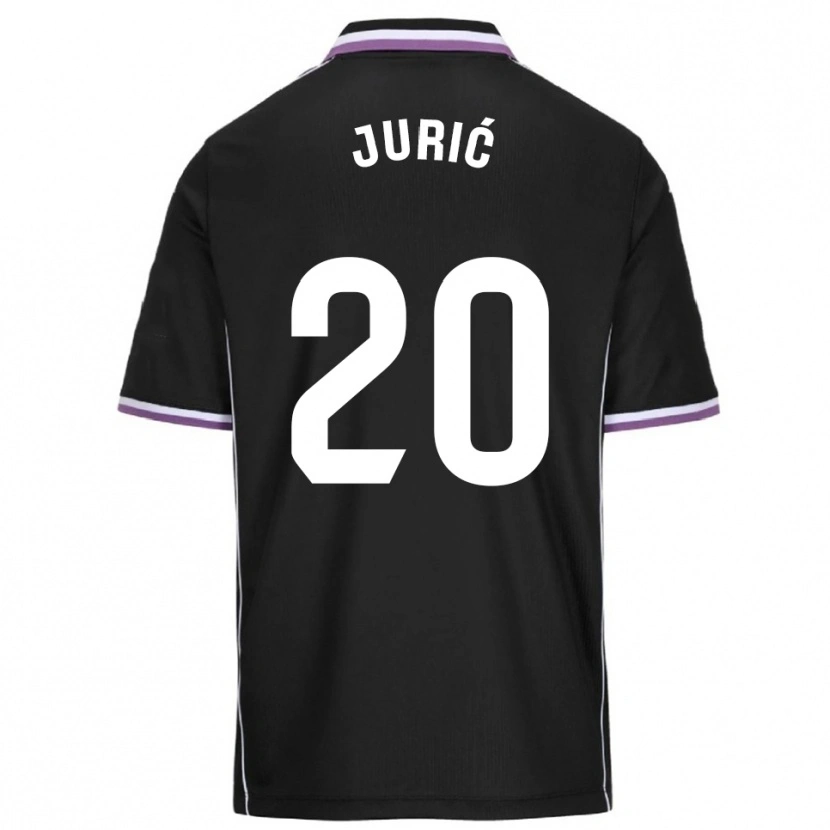 Danxen Herren Stanko Juric #20 Lila Schwarz Auswärtstrikot Trikot 2025/26 T-Shirt Österreich