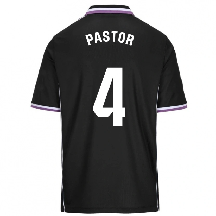 Danxen Herren Alba Pastor Rodríguez #4 Lila Schwarz Auswärtstrikot Trikot 2025/26 T-Shirt Österreich