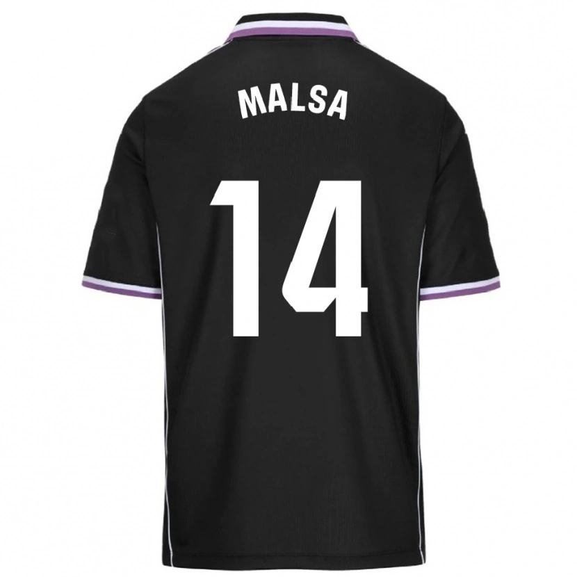 Danxen Herren Mickaël Malsa #14 Lila Schwarz Auswärtstrikot Trikot 2025/26 T-Shirt Österreich