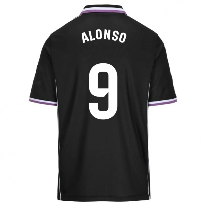 Danxen Herren María Alonso Hidalgo #9 Lila Schwarz Auswärtstrikot Trikot 2025/26 T-Shirt Österreich