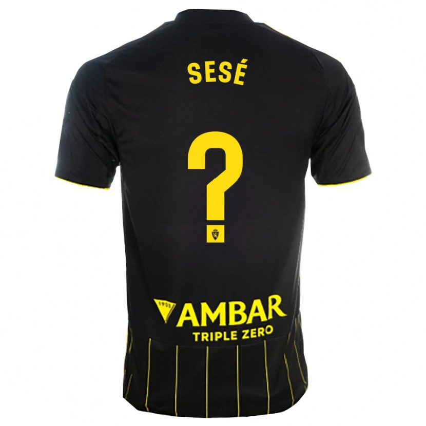 Danxen Herren Manu Sesé #0 Schwarz Gelb Auswärtstrikot Trikot 2025/26 T-Shirt Österreich