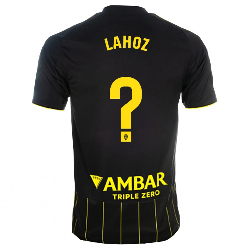 Danxen Herren Álvaro Lahoz #0 Schwarz Gelb Auswärtstrikot Trikot 2025/26 T-Shirt Österreich