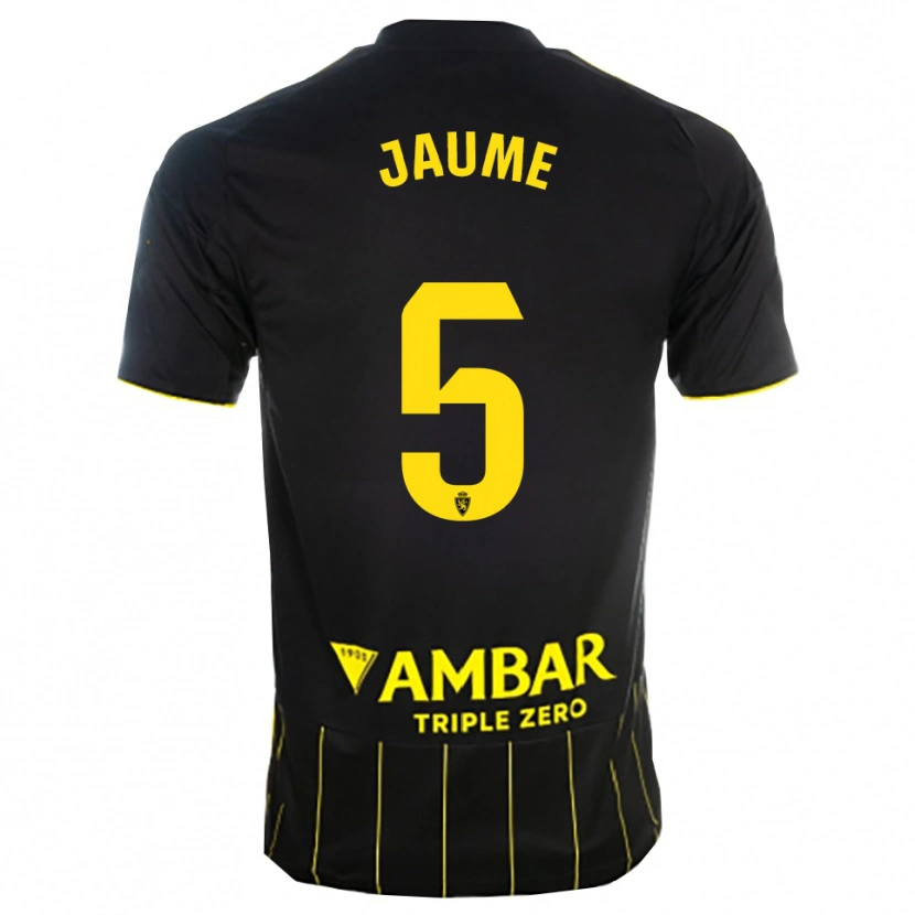 Danxen Herren Jaume Grau #5 Schwarz Gelb Auswärtstrikot Trikot 2025/26 T-Shirt Österreich