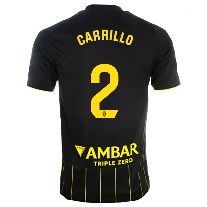 Danxen Herren Hugo Carrillo #2 Schwarz Gelb Auswärtstrikot Trikot 2025/26 T-Shirt Österreich