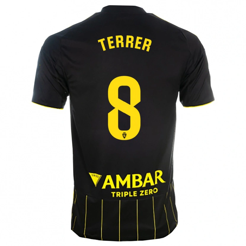Danxen Herren Lucas Terrer #8 Schwarz Gelb Auswärtstrikot Trikot 2025/26 T-Shirt Österreich