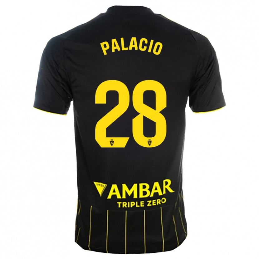 Danxen Herren Álvaro Palacio #28 Schwarz Gelb Auswärtstrikot Trikot 2025/26 T-Shirt Österreich