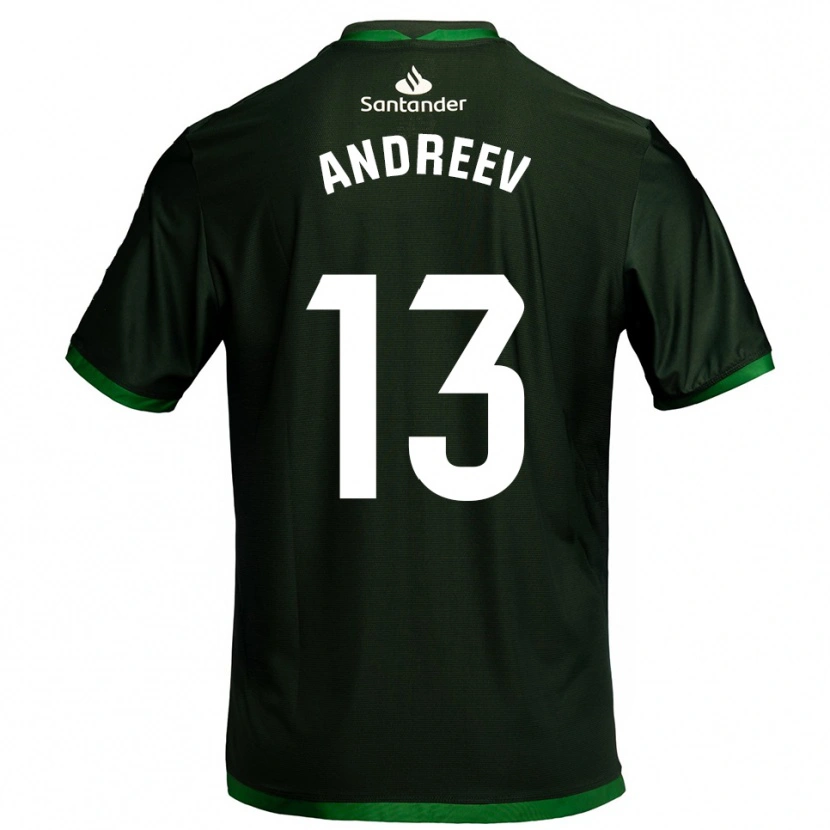 Danxen Herren Plamen Andreev #13 Dunkelgrün Auswärtstrikot Trikot 2025/26 T-Shirt Österreich