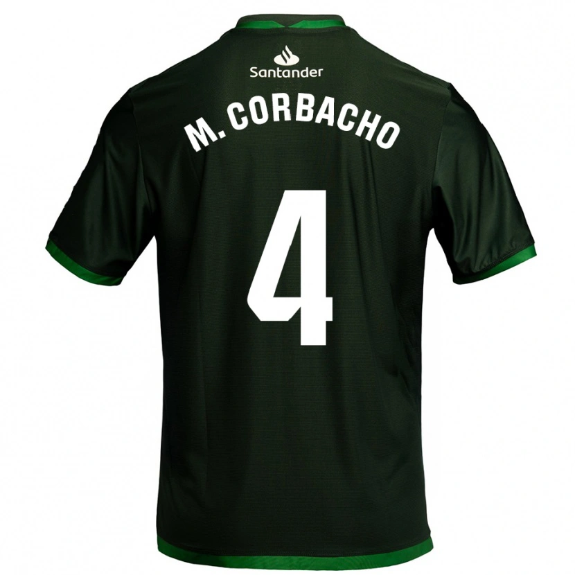 Danxen Herren María Corbacho Carrero #4 Dunkelgrün Auswärtstrikot Trikot 2025/26 T-Shirt Österreich