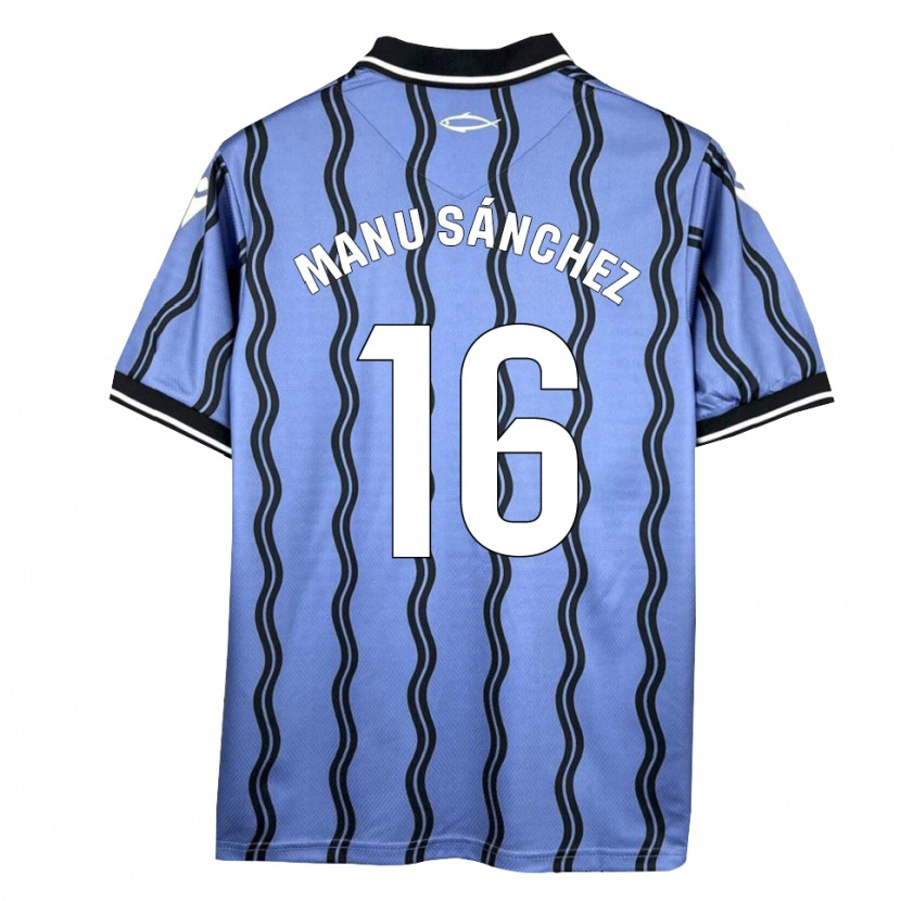 Danxen Herren Manu Sánchez #16 Dunkelblau Schwarz Auswärtstrikot Trikot 2025/26 T-Shirt Österreich