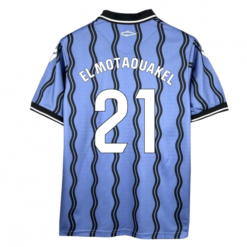 Danxen Herren Hamza El Motaouakel #21 Dunkelblau Schwarz Auswärtstrikot Trikot 2025/26 T-Shirt Österreich