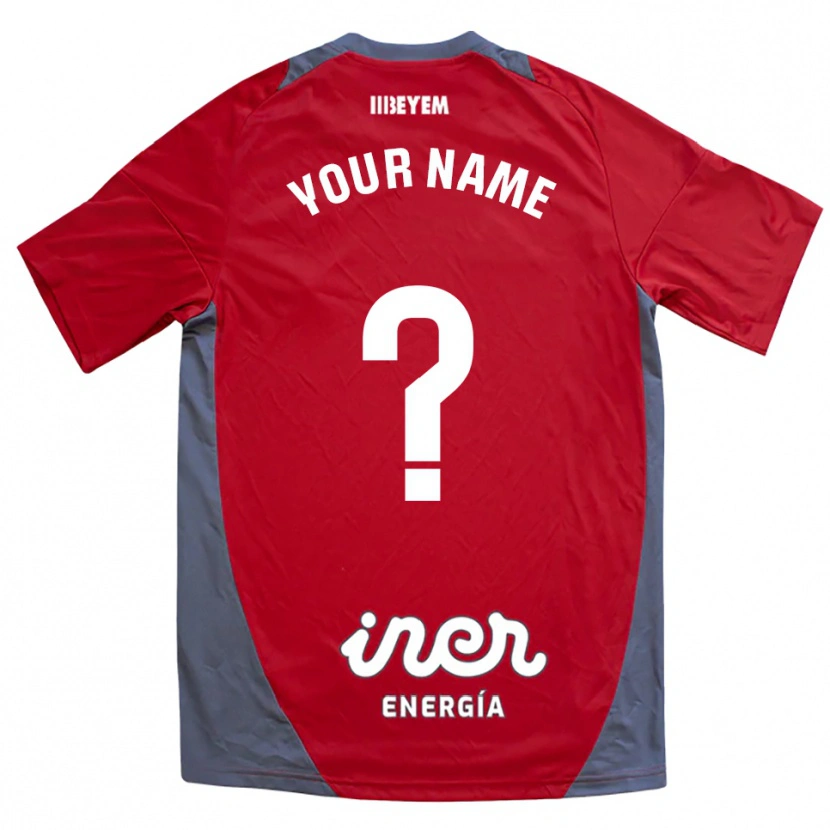 Danxen Herren Ihren Namen #0 Rot Grau Auswärtstrikot Trikot 2025/26 T-Shirt Österreich