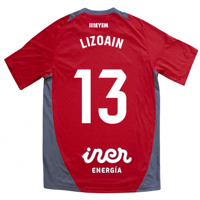 Danxen Herren Raúl Lizoain #13 Rot Grau Auswärtstrikot Trikot 2025/26 T-Shirt Österreich