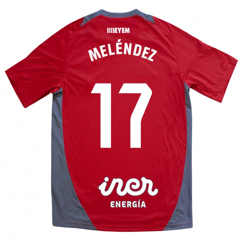 Danxen Herren Ale Meléndez #17 Rot Grau Auswärtstrikot Trikot 2025/26 T-Shirt Österreich