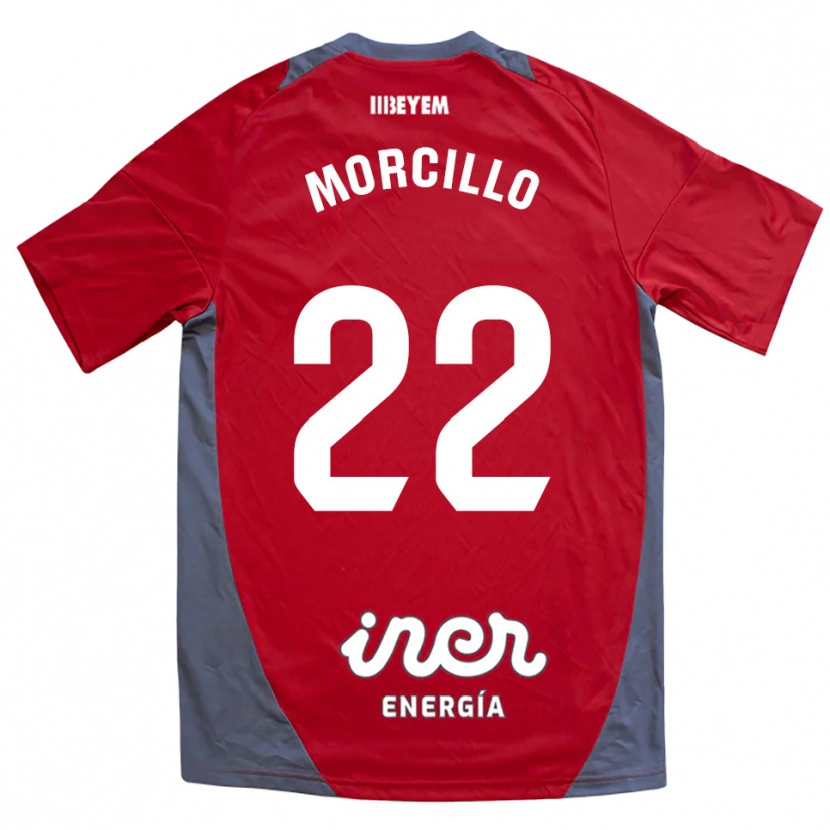 Danxen Herren Jon Morcillo #22 Rot Grau Auswärtstrikot Trikot 2025/26 T-Shirt Österreich