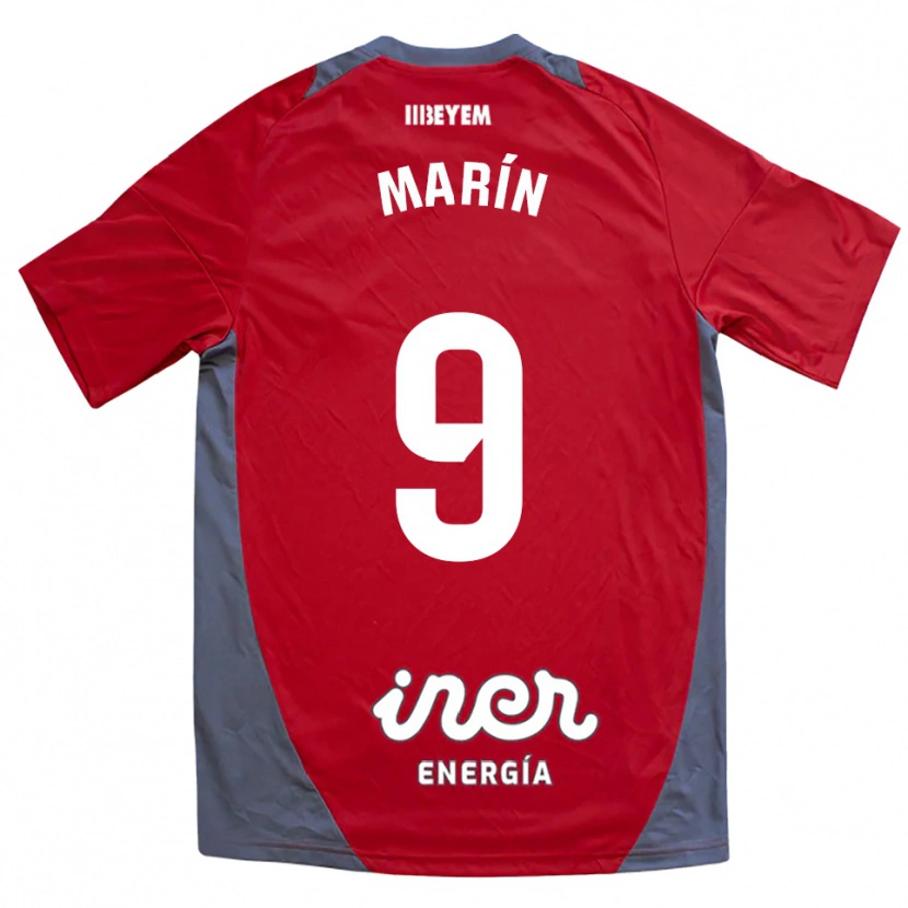 Danxen Herren Higinio Marín #9 Rot Grau Auswärtstrikot Trikot 2025/26 T-Shirt Österreich