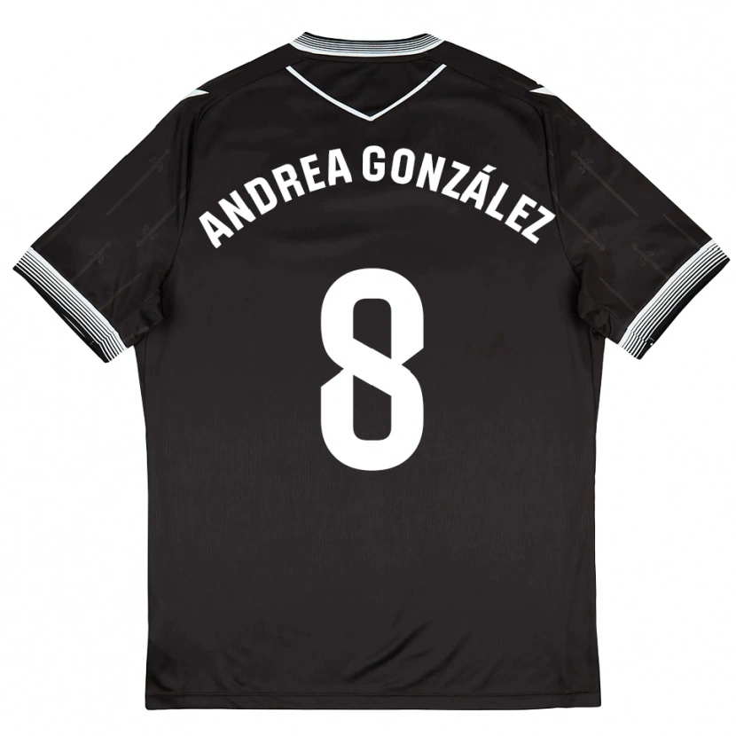 Danxen Herren Andrea González #8 Schwarz Weiß Auswärtstrikot Trikot 2025/26 T-Shirt Österreich