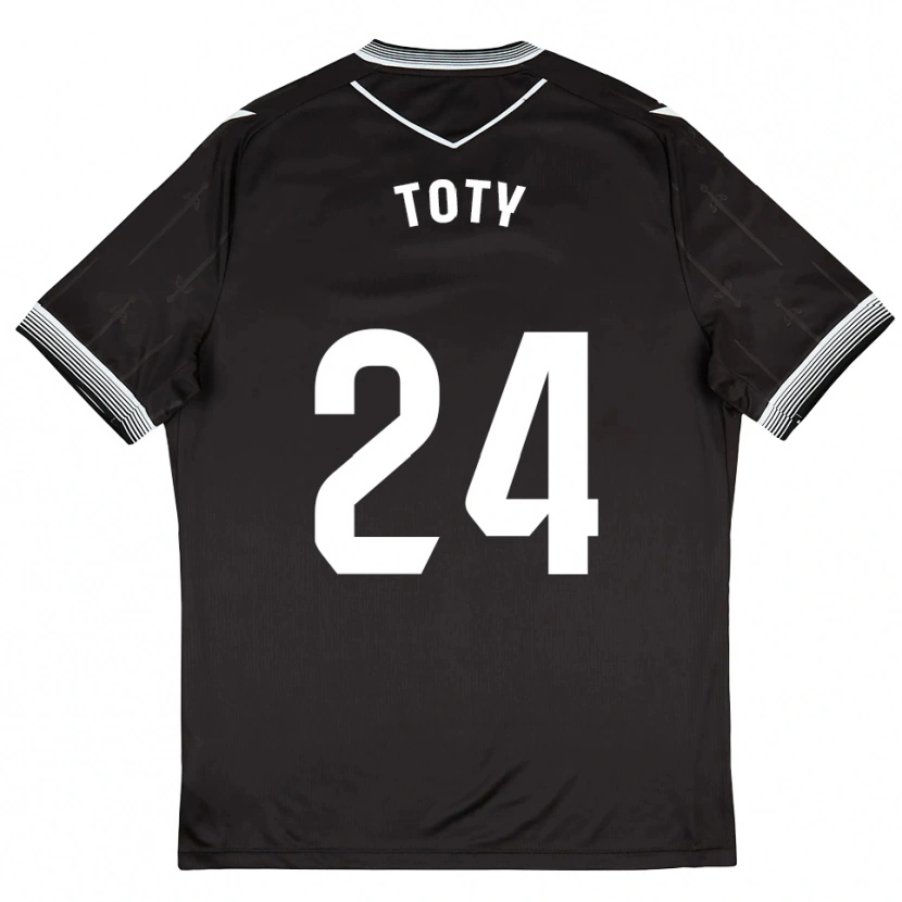 Danxen Herren Lasme Toty #24 Schwarz Weiß Auswärtstrikot Trikot 2025/26 T-Shirt Österreich