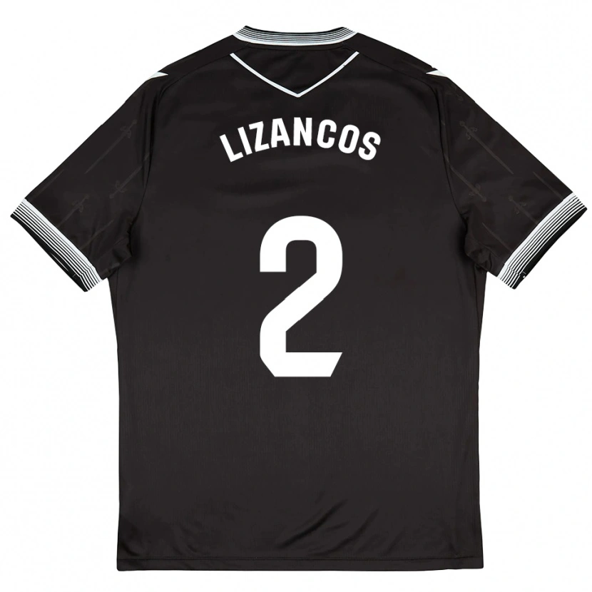 Danxen Herren Álex Lizancos #2 Schwarz Weiß Auswärtstrikot Trikot 2025/26 T-Shirt Österreich