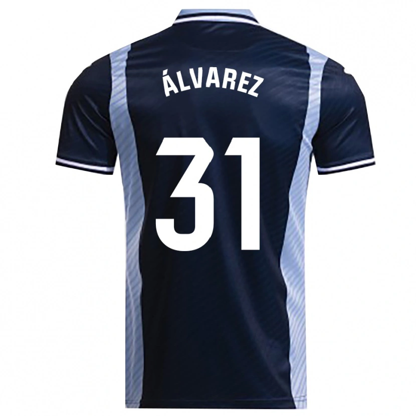 Danxen Herren Iker Álvarez #31 Marine Himmelblau Auswärtstrikot Trikot 2025/26 T-Shirt Österreich