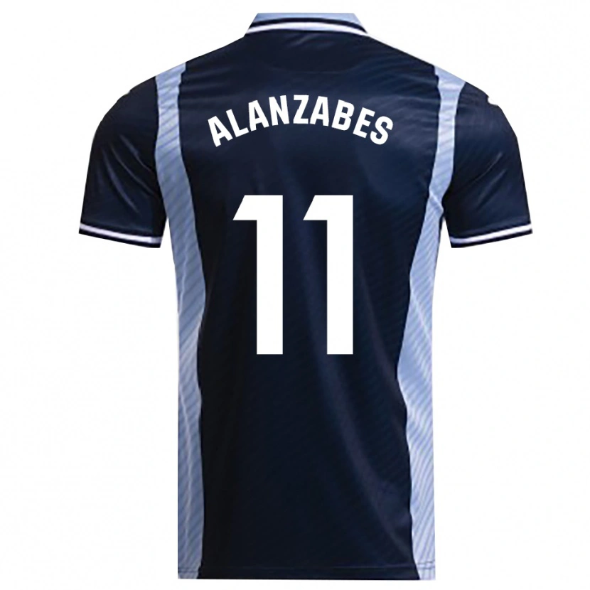 Danxen Herren Marta Alanzabes León #11 Marine Himmelblau Auswärtstrikot Trikot 2025/26 T-Shirt Österreich