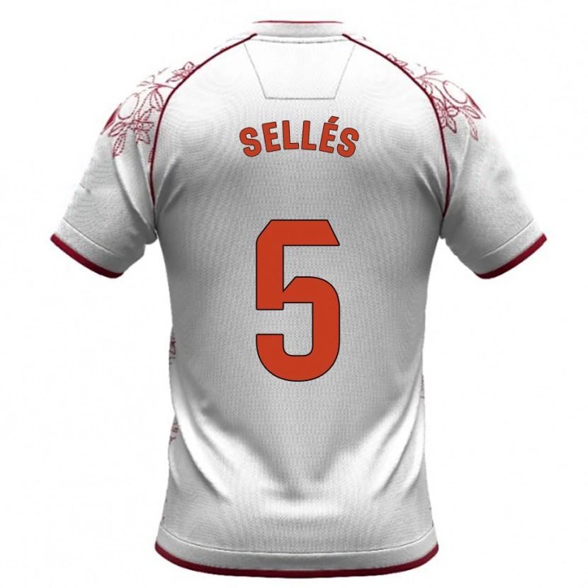 Danxen Herren David Sellés #5 Weiß Burgunderrot Auswärtstrikot Trikot 2025/26 T-Shirt Österreich