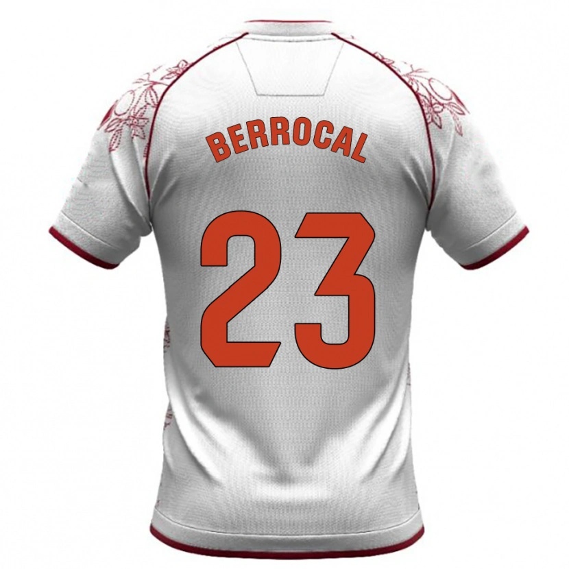 Danxen Herren Manu Berrocal #23 Weiß Burgunderrot Auswärtstrikot Trikot 2025/26 T-Shirt Österreich