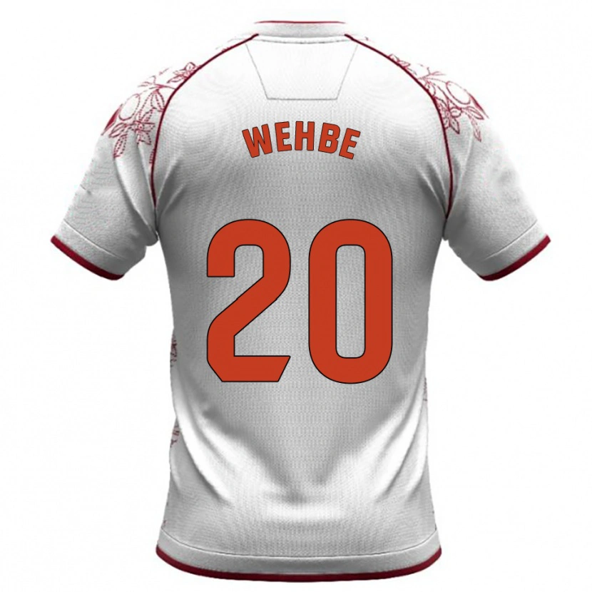 Danxen Herren Charbel Wehbe #20 Weiß Burgunderrot Auswärtstrikot Trikot 2025/26 T-Shirt Österreich