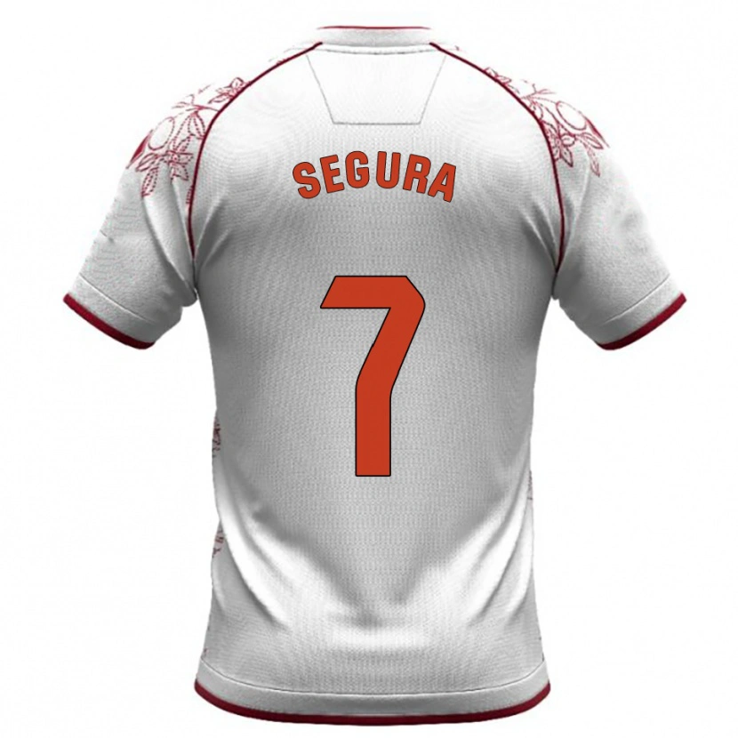 Danxen Herren Carlos Segura #7 Weiß Burgunderrot Auswärtstrikot Trikot 2025/26 T-Shirt Österreich