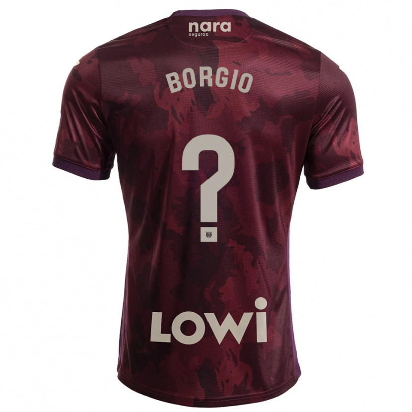 Danxen Herren Íñigo Borgio #0 Burgunderrot Weiß Auswärtstrikot Trikot 2025/26 T-Shirt Österreich