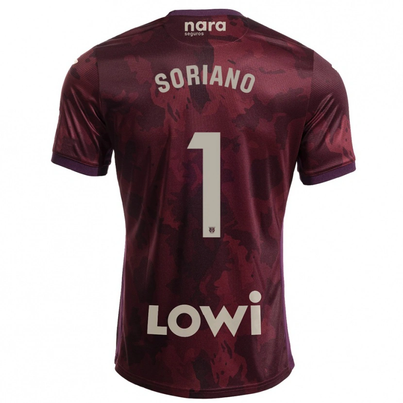 Danxen Herren Juan Soriano #1 Burgunderrot Weiß Auswärtstrikot Trikot 2025/26 T-Shirt Österreich