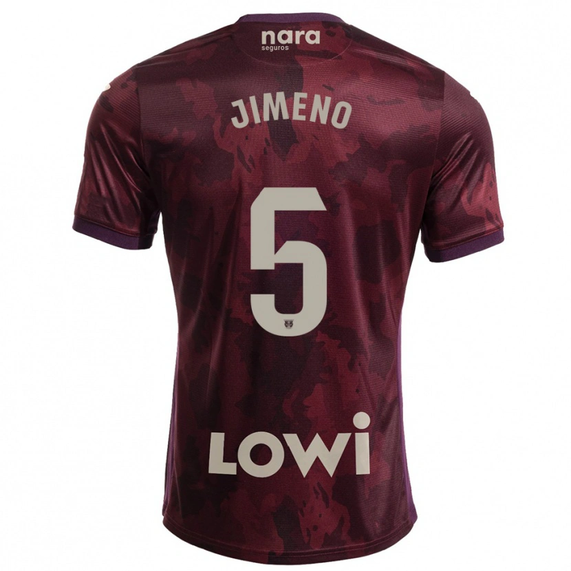 Danxen Herren Luis Jimeno #5 Burgunderrot Weiß Auswärtstrikot Trikot 2025/26 T-Shirt Österreich