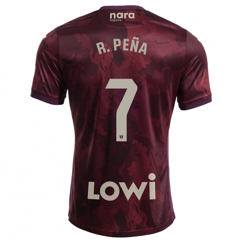 Danxen Herren Rubén Peña #7 Burgunderrot Weiß Auswärtstrikot Trikot 2025/26 T-Shirt Österreich