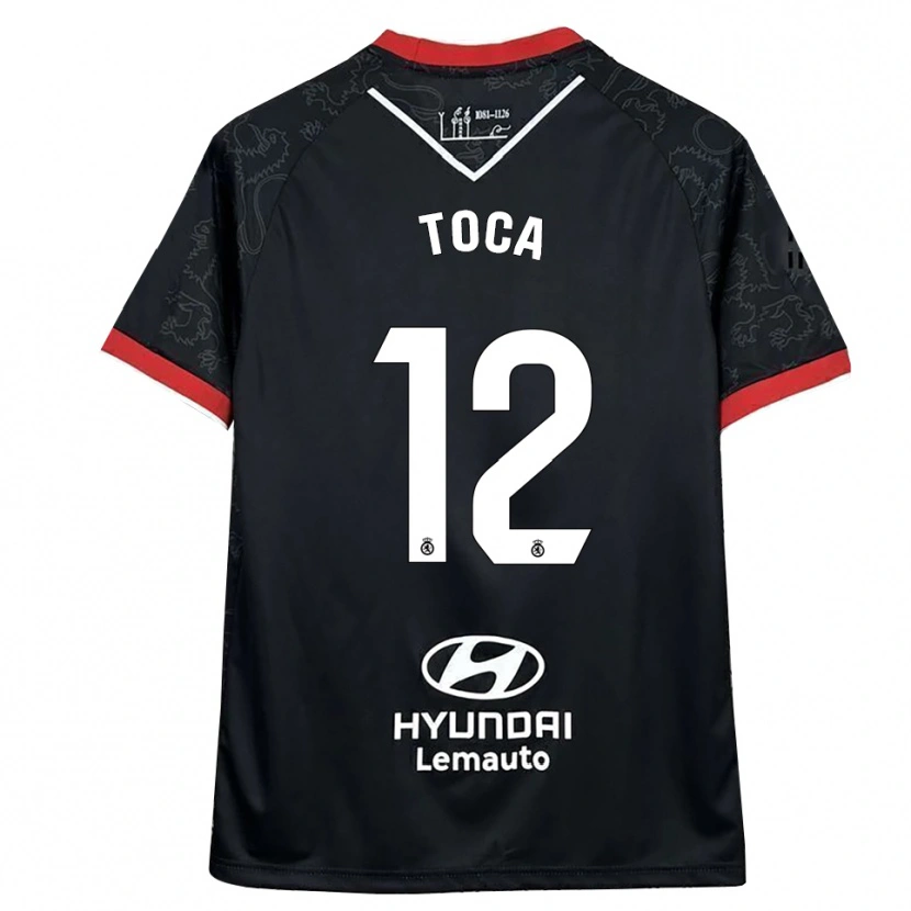 Danxen Herren Nico Toca #12 Schwarz Rot Auswärtstrikot Trikot 2025/26 T-Shirt Österreich