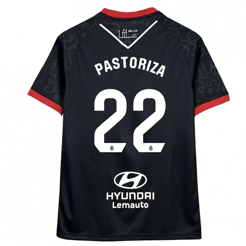 Danxen Herren Agustín Pastoriza #22 Schwarz Rot Auswärtstrikot Trikot 2025/26 T-Shirt Österreich
