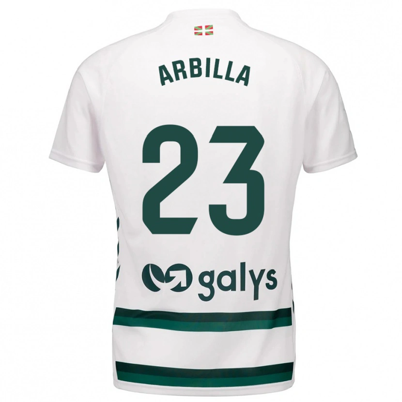 Danxen Herren Anaitz Arbilla #23 Weiß Grün Auswärtstrikot Trikot 2025/26 T-Shirt Österreich